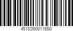 Código de barras (EAN, GTIN, SKU, ISBN): '4515260011650'