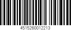 Código de barras (EAN, GTIN, SKU, ISBN): '4515260012213'