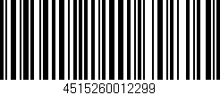 Código de barras (EAN, GTIN, SKU, ISBN): '4515260012299'