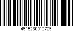 Código de barras (EAN, GTIN, SKU, ISBN): '4515260012725'