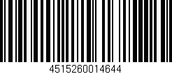 Código de barras (EAN, GTIN, SKU, ISBN): '4515260014644'