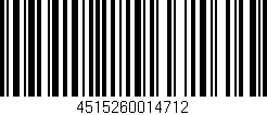 Código de barras (EAN, GTIN, SKU, ISBN): '4515260014712'