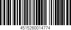 Código de barras (EAN, GTIN, SKU, ISBN): '4515260014774'