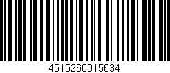 Código de barras (EAN, GTIN, SKU, ISBN): '4515260015634'