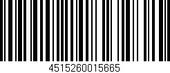 Código de barras (EAN, GTIN, SKU, ISBN): '4515260015665'