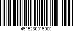 Código de barras (EAN, GTIN, SKU, ISBN): '4515260015900'