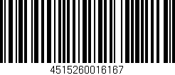 Código de barras (EAN, GTIN, SKU, ISBN): '4515260016167'