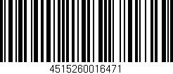 Código de barras (EAN, GTIN, SKU, ISBN): '4515260016471'