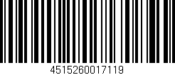 Código de barras (EAN, GTIN, SKU, ISBN): '4515260017119'