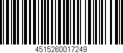 Código de barras (EAN, GTIN, SKU, ISBN): '4515260017249'