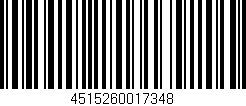 Código de barras (EAN, GTIN, SKU, ISBN): '4515260017348'