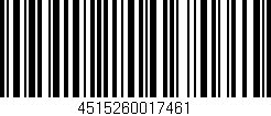 Código de barras (EAN, GTIN, SKU, ISBN): '4515260017461'