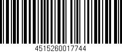 Código de barras (EAN, GTIN, SKU, ISBN): '4515260017744'