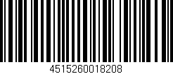 Código de barras (EAN, GTIN, SKU, ISBN): '4515260018208'