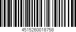Código de barras (EAN, GTIN, SKU, ISBN): '4515260018758'