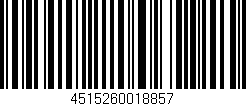 Código de barras (EAN, GTIN, SKU, ISBN): '4515260018857'
