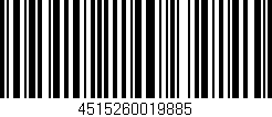 Código de barras (EAN, GTIN, SKU, ISBN): '4515260019885'
