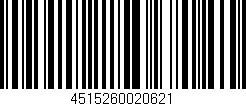 Código de barras (EAN, GTIN, SKU, ISBN): '4515260020621'
