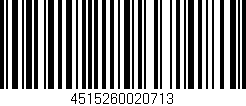 Código de barras (EAN, GTIN, SKU, ISBN): '4515260020713'