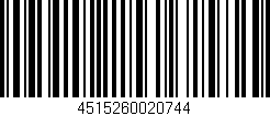 Código de barras (EAN, GTIN, SKU, ISBN): '4515260020744'