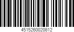 Código de barras (EAN, GTIN, SKU, ISBN): '4515260020812'