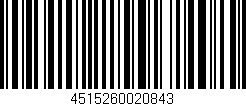 Código de barras (EAN, GTIN, SKU, ISBN): '4515260020843'