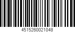 Código de barras (EAN, GTIN, SKU, ISBN): '4515260021048'
