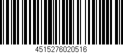 Código de barras (EAN, GTIN, SKU, ISBN): '4515276020516'