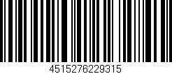 Código de barras (EAN, GTIN, SKU, ISBN): '4515276229315'