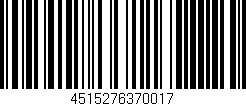 Código de barras (EAN, GTIN, SKU, ISBN): '4515276370017'