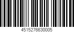 Código de barras (EAN, GTIN, SKU, ISBN): '4515276630005'