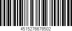 Código de barras (EAN, GTIN, SKU, ISBN): '4515276678502'