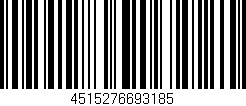 Código de barras (EAN, GTIN, SKU, ISBN): '4515276693185'