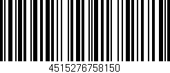 Código de barras (EAN, GTIN, SKU, ISBN): '4515276758150'