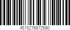 Código de barras (EAN, GTIN, SKU, ISBN): '4515276872580'