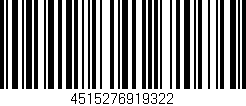 Código de barras (EAN, GTIN, SKU, ISBN): '4515276919322'