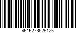Código de barras (EAN, GTIN, SKU, ISBN): '4515276925125'