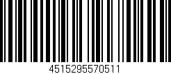 Código de barras (EAN, GTIN, SKU, ISBN): '4515295570511'