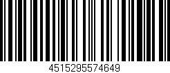 Código de barras (EAN, GTIN, SKU, ISBN): '4515295574649'