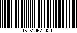Código de barras (EAN, GTIN, SKU, ISBN): '4515295773387'