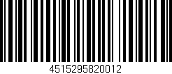 Código de barras (EAN, GTIN, SKU, ISBN): '4515295820012'