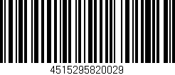 Código de barras (EAN, GTIN, SKU, ISBN): '4515295820029'