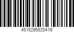 Código de barras (EAN, GTIN, SKU, ISBN): '4515295820418'
