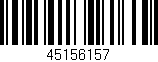 Código de barras (EAN, GTIN, SKU, ISBN): '45156157'