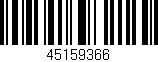 Código de barras (EAN, GTIN, SKU, ISBN): '45159366'