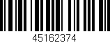 Código de barras (EAN, GTIN, SKU, ISBN): '45162374'