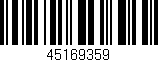 Código de barras (EAN, GTIN, SKU, ISBN): '45169359'
