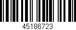 Código de barras (EAN, GTIN, SKU, ISBN): '45186723'