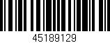 Código de barras (EAN, GTIN, SKU, ISBN): '45189129'