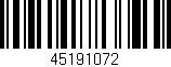 Código de barras (EAN, GTIN, SKU, ISBN): '45191072'